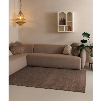 Afbeelding van Laagpolig Vloerkleed Fine Mokka 80x200 Cm