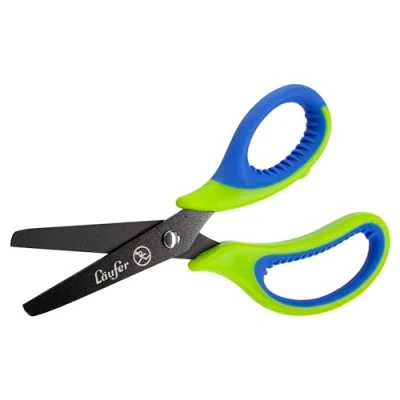 Afbeelding van Laufer 87221, Kind, Rechte knip, Enkel, Blauw, Groen, Roestvrijstaal, Universeel