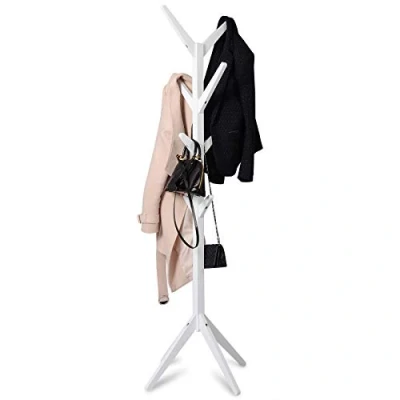 Afbeelding van Rootz Kledingrek Kledingkaststandaard Kledinghouder Kledinghanger Kledingorganisator Outfit display Kapstok Naturel 180 cm hoogte x 43 basis