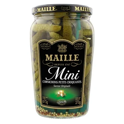 Afbeelding van Maille Mini augurken, klein, knapperig en intensief, 370 g
