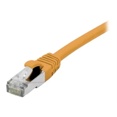 Afbeelding van Exertis Connect Patchkabel S/FTP (PiIMF), Cat 6A (EIA/TIA), oranje, 15,0 m met bijzonder smalle knik c (S/FTP, CAT6a, 15 m), Netwerkkabel