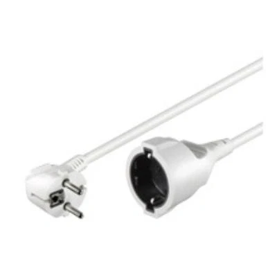Image de Wentronic rallonge fiche schuko prise 2m blanc