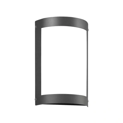Afbeelding van LED wandlamp Aqua Marco, roestvrij staal, antraciet, sensor