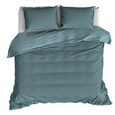 Afbeelding van De Witte Lietaer Dekbedovertrek Katoen Satijn Olivia Lits Jumeaux 240 x 220 cm Groen