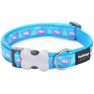 Afbeelding van Hondenhalsband Red Dingo Flamingo 20 32 cm Turkoois