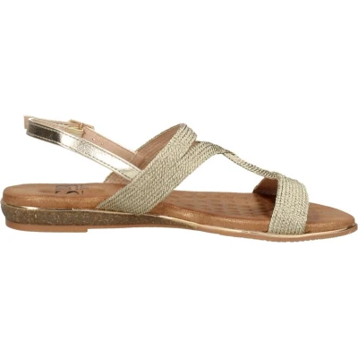 Afbeelding van SUB55 Sandalen Plat taupe Maat 36