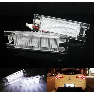 Afbeelding van RZG Set van 2 Canbus LED kentekenplaatverlichting AR 147 156 159 166 Brera Giulietta GT Coupé Spider MiTo
