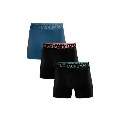 Afbeelding van Muchachomalo Heren Boxershorts 3 Pack Bamboe Zacht Ondergoed Maat XL Mannen Zwarte Onderbroeken