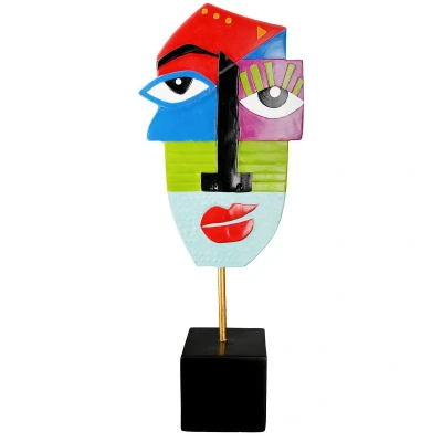 Afbeelding van Gilde Sculptuur Gezicht &#039;Mondriaan&#039;, H52cm
