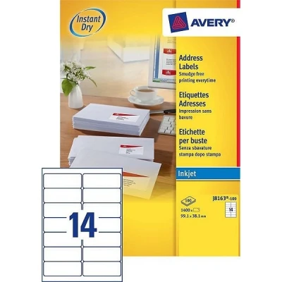 Image de Avery étiquettes adresses 1400 étiquette(s)
