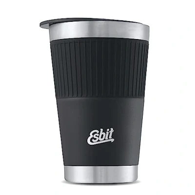 Afbeelding van Esbit Sculptor Thermosbeker 550ml Mat Zwart Drinkdeksel RVS