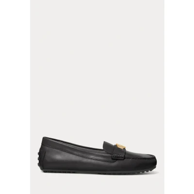 Afbeelding van Lauren Ralph Barnsbury Driver Instappers, Dames, Maat: 36, Black Leer