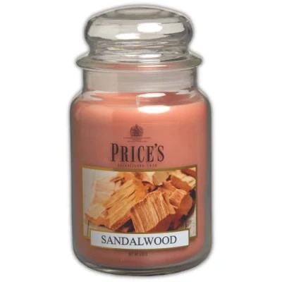 Afbeelding van Price&#039;s Sandalwood kaars groot glas