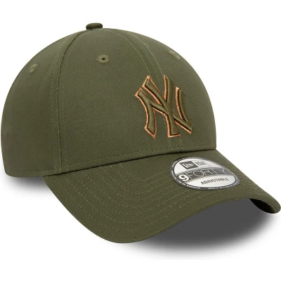 Afbeelding van New Era Metallic Outline 9FORTYUNISEX Pet, Maat: One Size, Olive