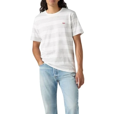 Image de Levi&#039;s T shirt Ss Original Housemark pour homme, Baste Stripe Bright, XS