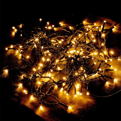 Afbeelding van Monzana Lichtsnoer 100 LED`s Timer 8 Lichtstanden 7m Warm Wit