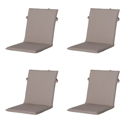 Afbeelding van Madison Stapelstoel kussen outdoor panama taupe 4 stuks