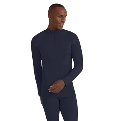 Afbeelding van FALKE Wool Tech High Zip Neck M L/S SH wol sneldrogend 1 stuk bovenlaag heren (1 stuk)