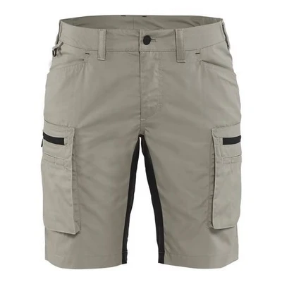 Image de Short services stretch femme beige/noir