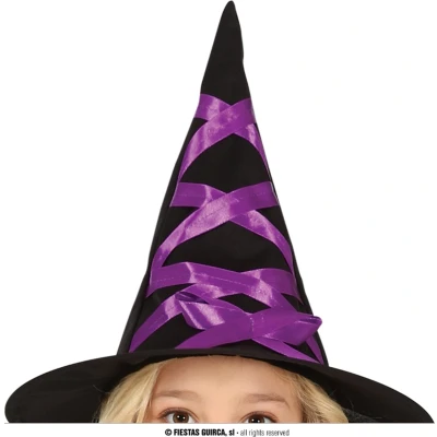 Afbeelding van Fiestas Guirca Heks Paars met LED verlichting (5 6 jaar) Halloween kostuum voor kinderen meisjes