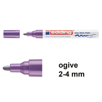 Image de edding Marqueur peinture 750, pointe ogive, violet