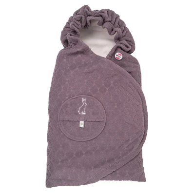 Afbeelding van Lodger Wikkeldeken Auto Maxi cosi Speelkleed Fleece 0 3J Paars
