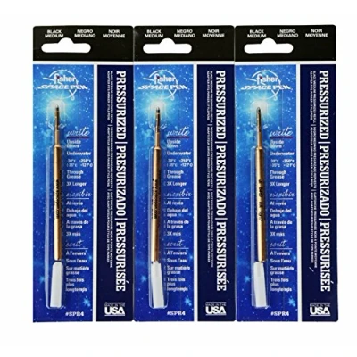 Afbeelding van Fisher Space Pen 3 Pack Black SPR4 vullingen voor bullet