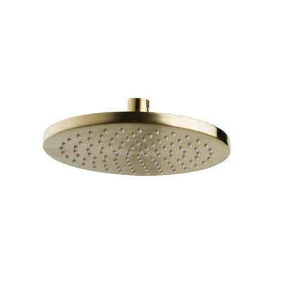 Afbeelding van Wiesbaden Caral hoofddouche rond 20 x 1,2 cm geborsteld messing
