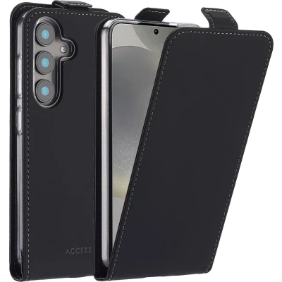 Afbeelding van Accezz Hoesje Geschikt voor Samsung Galaxy S25 Met Pasjeshouder Flipcase Zwart