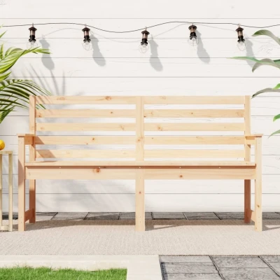 Afbeelding van Tuinbank 159,5x48x91,5 cm massief grenenhout
