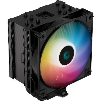 Afbeelding van DeepCool AG500 BK ARGB 5x Heat Pipe All Black Single Tower CPU Air Cooler, 1x 120mm Hydro Bearing PWM High Performance Fan, Intel: LGA1700/1200/1151/1150/1155 AMD: AM5/AM4, Easy Install