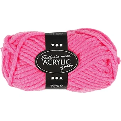 Afbeelding van Creativ Company Fantasia Acrylwol, 45 m, neonroze, 50 g