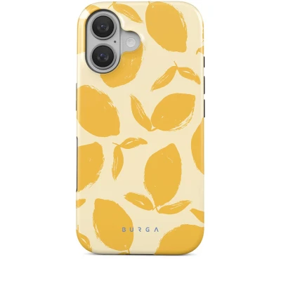 Afbeelding van Burga, Beschermhoesje Geschikt voor Apple iPhone 16 MagSafe Tough Schokbestendig model Lemon Tart, Geel