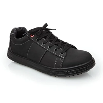 Afbeelding van Slipbuster Footwear BB420 Nubuck lederen veiligheidsschoenen, zwart.