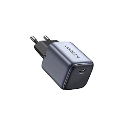 Afbeelding van UGREEN Nexode Mini 30W PD USB C Snellader GaN Adapter Grijs