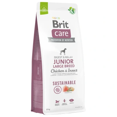 Afbeelding van Brit Care Dog Sustainable Junior Large Breed Kip Hondenvoer 12 kg