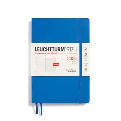 Afbeelding van Leuchtturm1917 Weekly Planner &amp; Notebook A5 12 maanden 2025 Softcover Sky