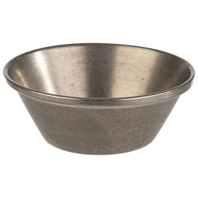 Afbeelding van APS 40720 Set van 6 dipschalen roestvrij staal antiek diameter cm hoogte 2,5