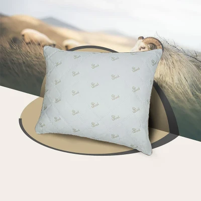 Afbeelding van Wool Hoofdkussen Lux 60x70 cm 100% Perkal met wol
