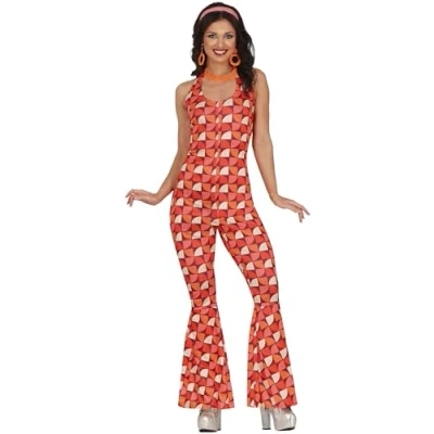 Afbeelding van Fiestas Guirca Kostuum Disco Girl Jumpsuit maat M (38 40)