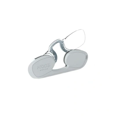 Afbeelding van NOOZ Gemengde leesbril zonder beugels Altijd binnen handbereik Rechthoekig 6 kleuren 5 dioptrie, zilver.