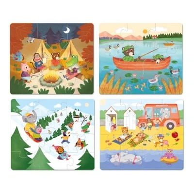 Image de 4 PUZZLE ÉVOLUTIFS LES VACANCES