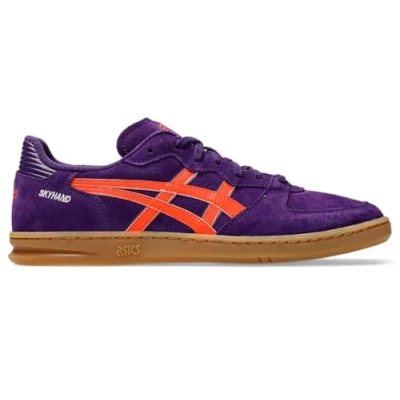 Afbeelding van Asics Sportstyle Skyhand OG Unisex Sneakers laag, Maat: 40.5, Midnight plum/koi Suède