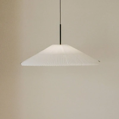 Afbeelding van New Works LED hanglamp Nebra, Ø 70 cm, wit, aanpasbaar