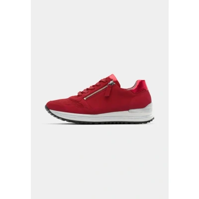 Afbeelding van Gabor Comfort Sneakers laag, Dames, Maat: 36, Red Veloursleer