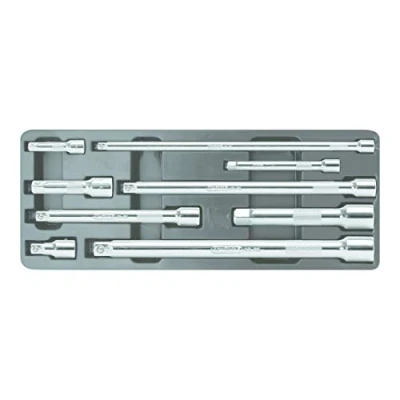 Afbeelding van KS TOOLS 918.0007 Verlengingsset, steeksleutels 12,5 (1/2&quot;), 6,3 (1/4&quot;) Chroom vanadium staal
