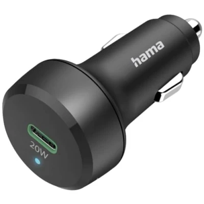 Image de Hama Chargeur Pour Voiture Qualcomm Usb c 20 W Noir (00201637)