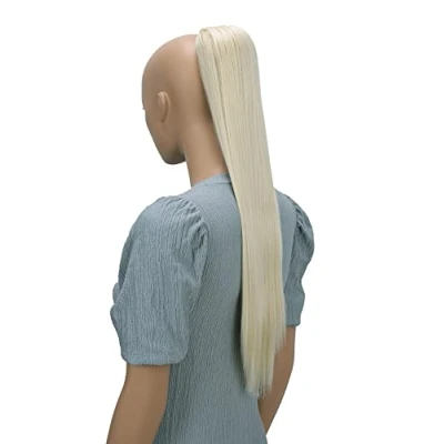 Afbeelding van PRETTYSHOP PH614 Haarverlenging, 65 cm, glad, gevlochten, met bevestigingsband, platinabond, cm