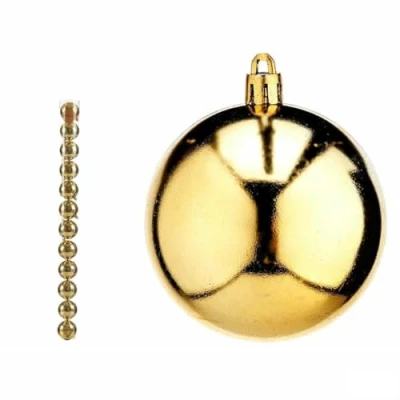 Afbeelding van Set kerstballen Gouden PVC Ø 7 cm (12 Stuks)