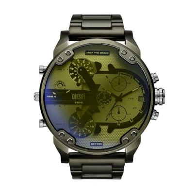 Afbeelding van Diesel heren Mr. Daddy 2.0 horloge DZ7485 in de kleur Groen
